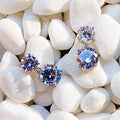 Boucles d'oreilles Double Diamant