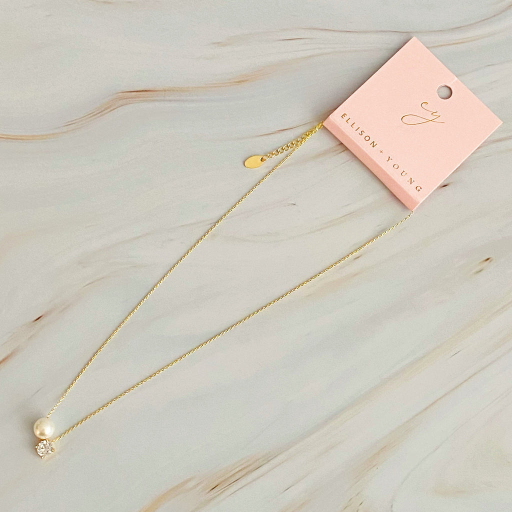 Collier Perle et Diamant