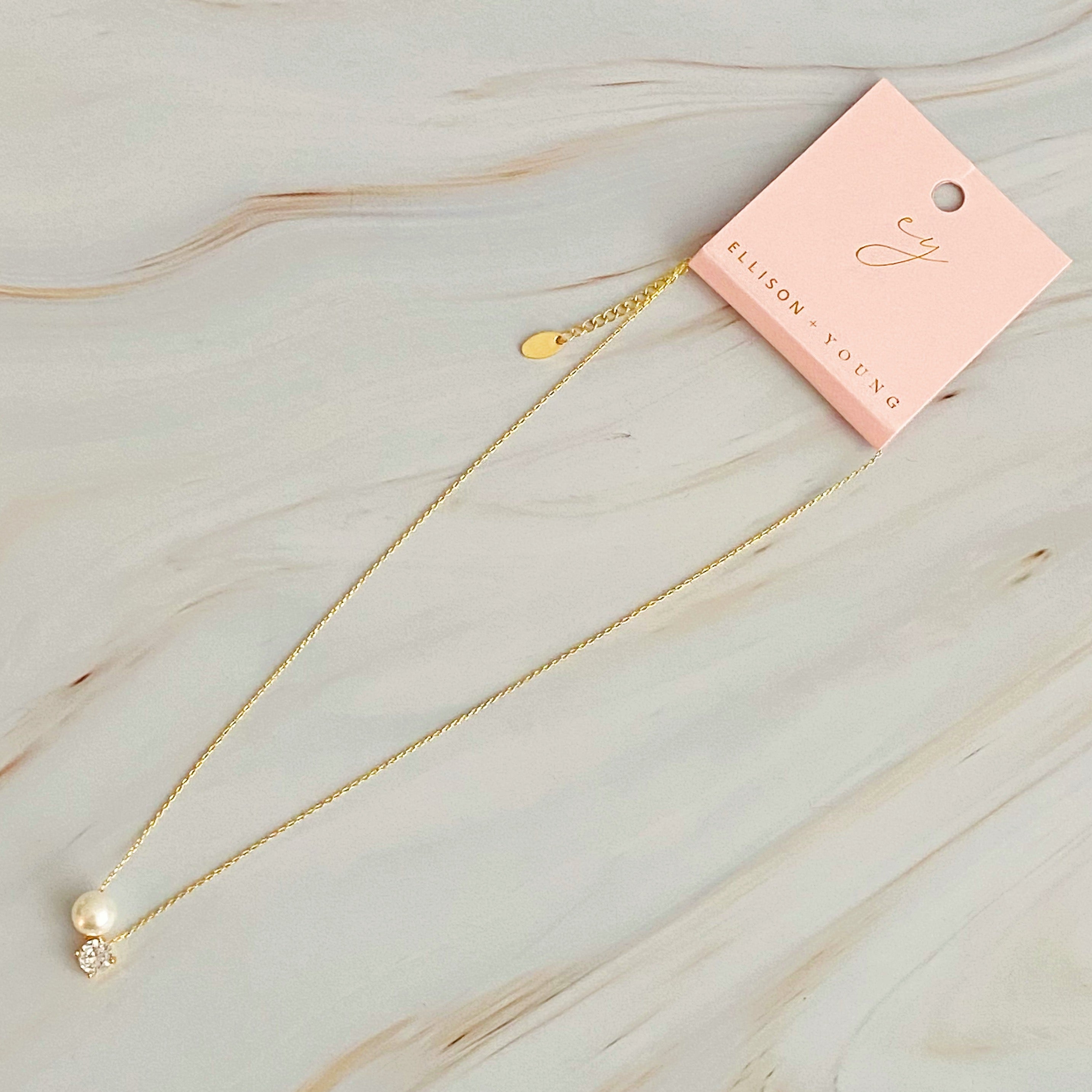 Collier Perle et Diamant