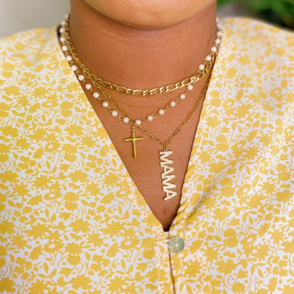 Collier Pendentif Croix