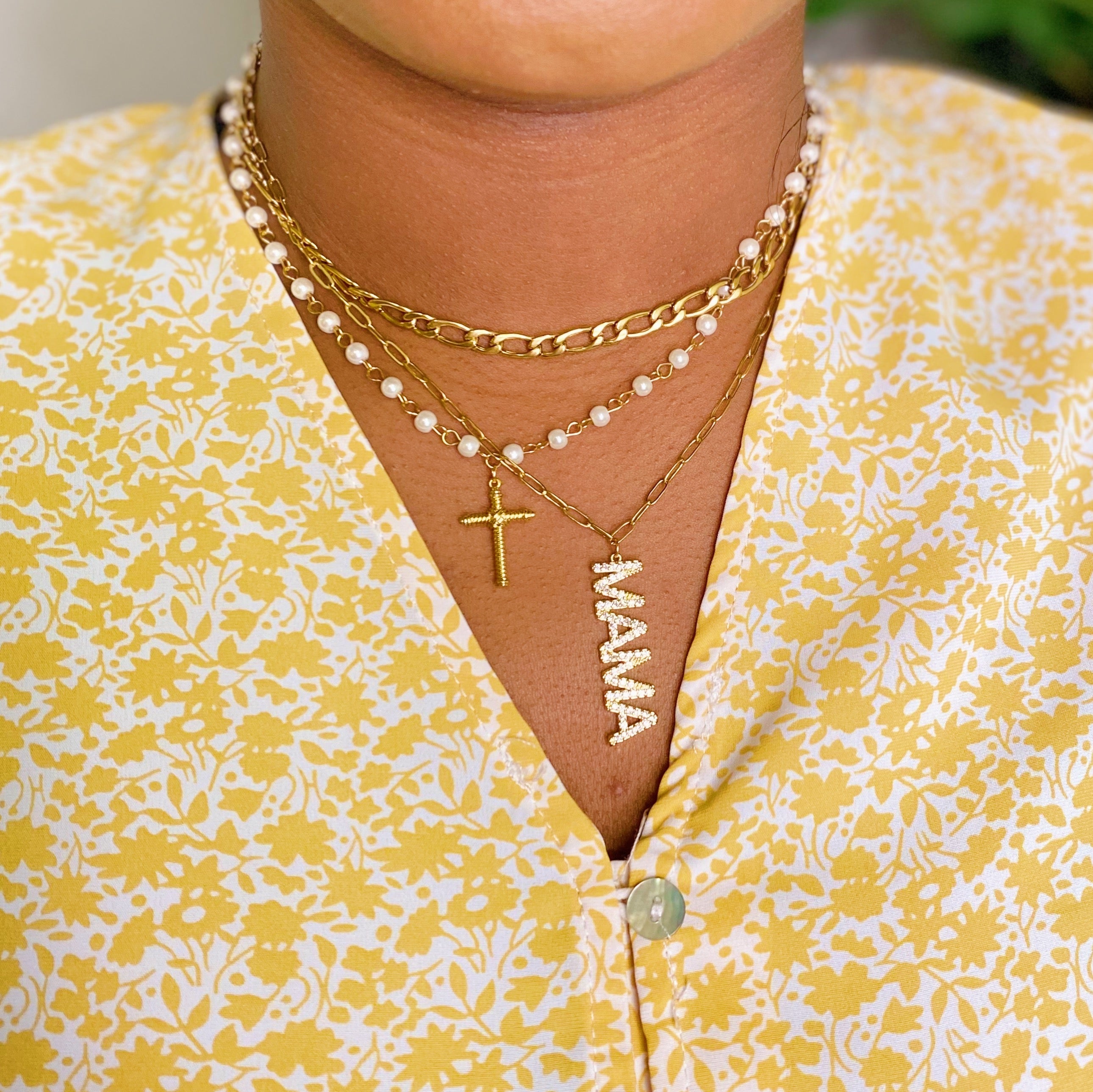 Collier Pendentif Croix