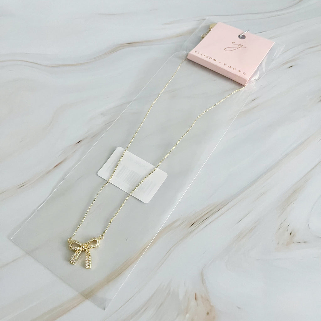 Collier Nœud Brillant