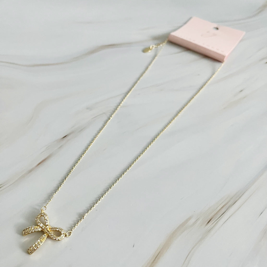 Collier Nœud Brillant