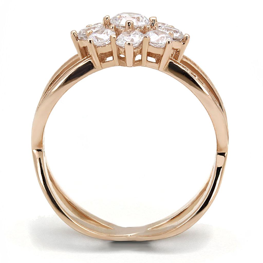 Bague Argent 925 Rose Gold avec CZ
