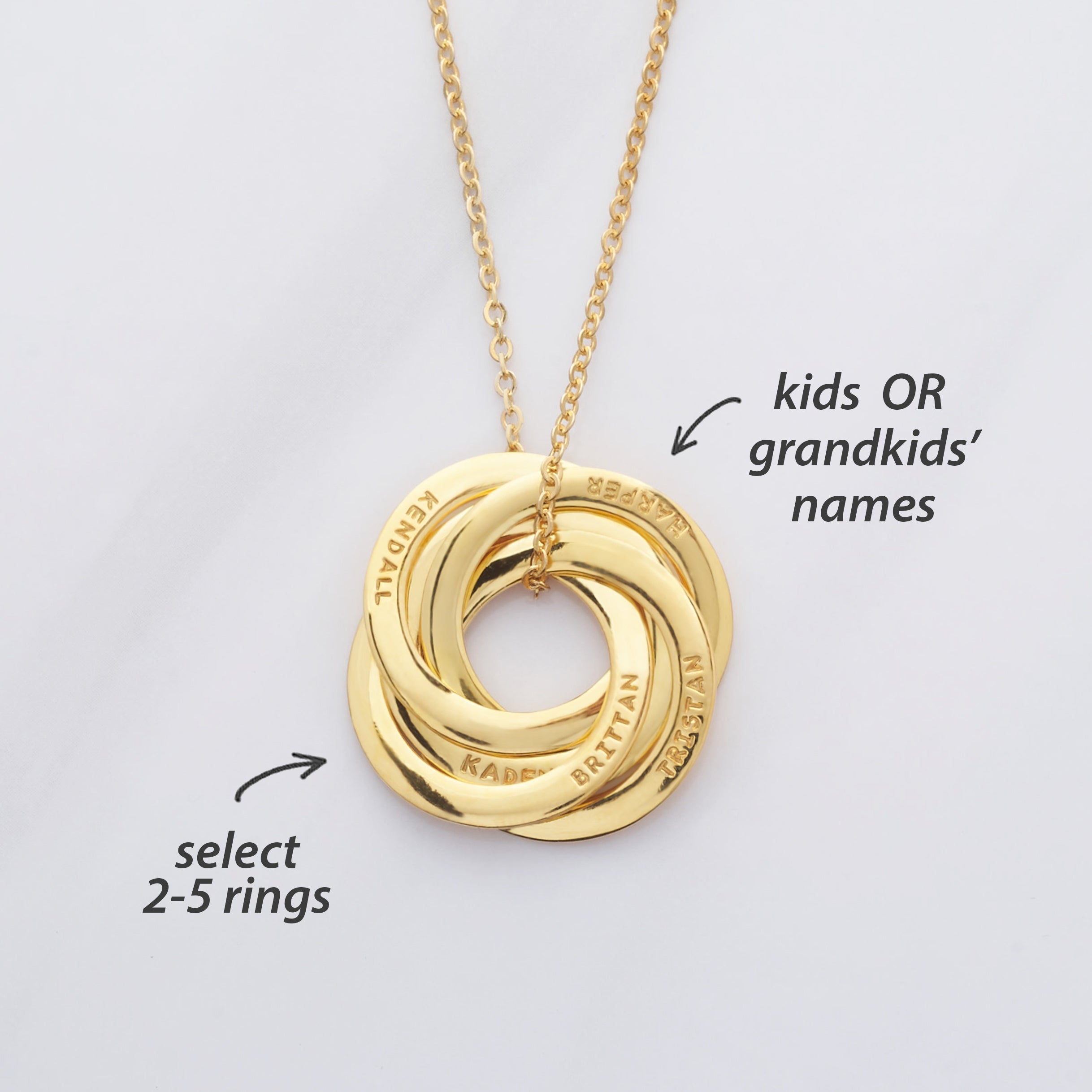 Collier Prénom Enfant - Cadeau Grand-Mère