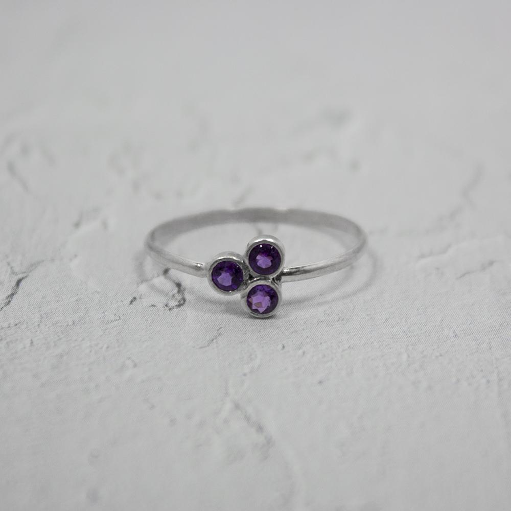 Bague Argent Améthyste