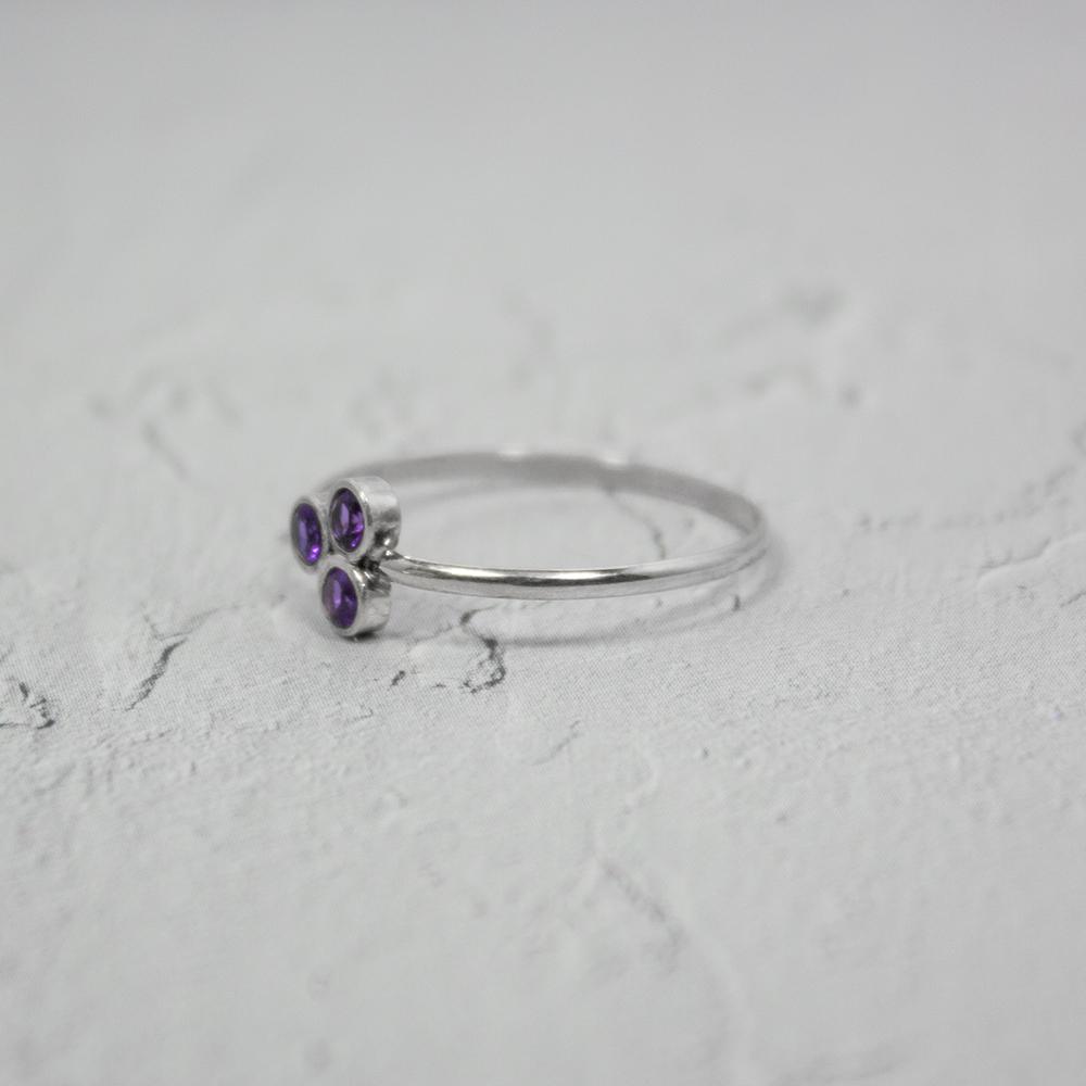 Bague Argent Améthyste